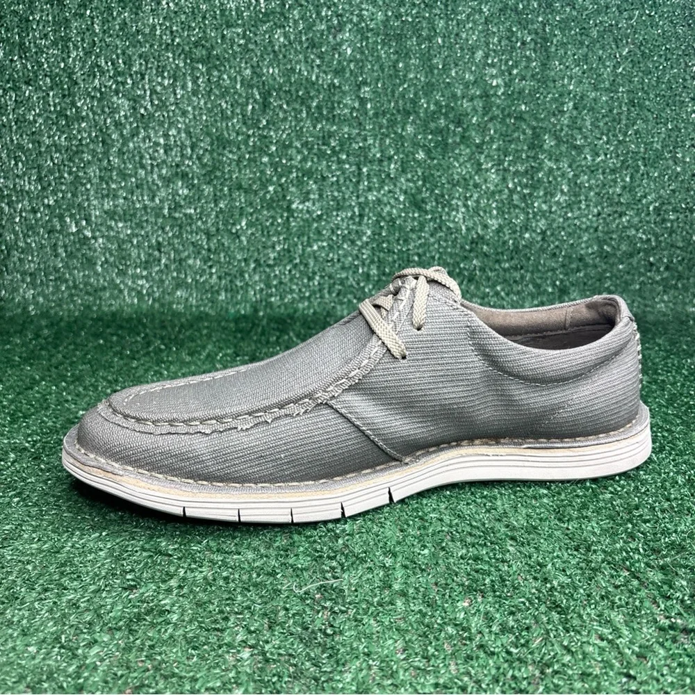 NEW Clarks Forge Run 15522 Gray Canvas Moc Sneakers Comfort  Shoes Men's 10‎ M